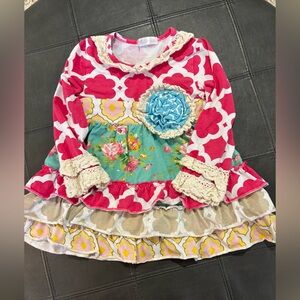 Tutu & Lulu Pink and Cream Dress